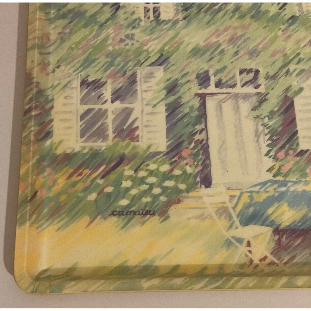 Vintage Mikasa ALPAC Legacy Tray: French Country Camaieu Drawing